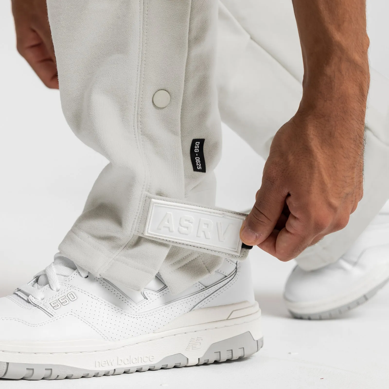 0625. French Terry Technical Snap Jogger - Stone
