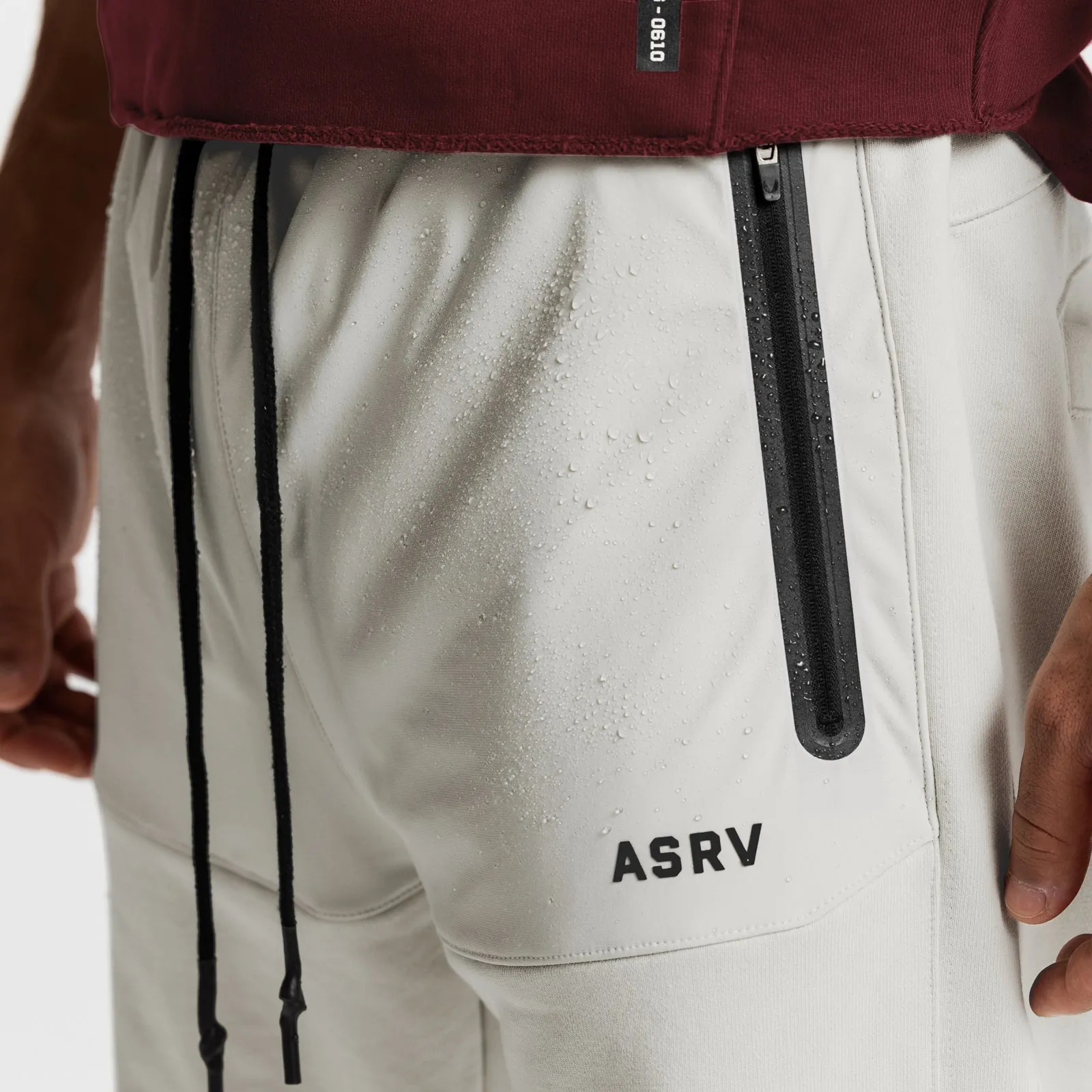 0625. French Terry Technical Snap Jogger - Stone