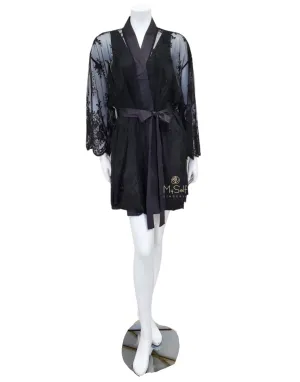 197X Black Darling Lace Cover Up Plus Sizes