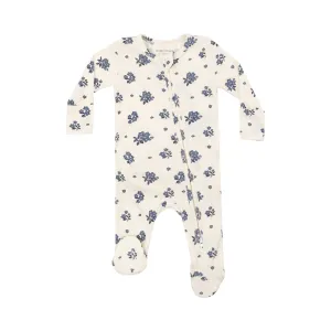 2 Way Ruffle Back Zipper Footie - Petite Bouquet by Angel Dear
