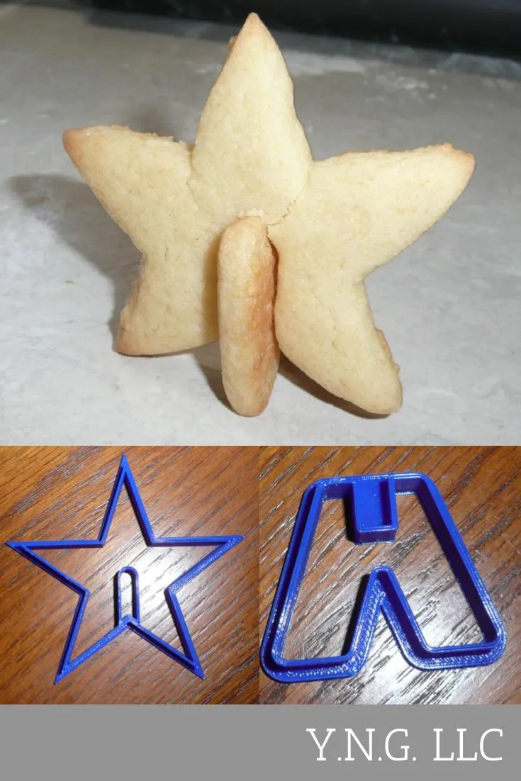 3D Star Christmas Cookie Cutter Holiday Made in USA PR293