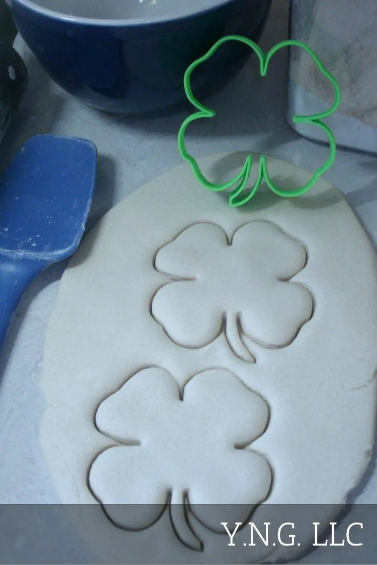 4H Clover Lucky Leaf Pledge Head Heart Health Hands Cookie Cutter USA PR2436