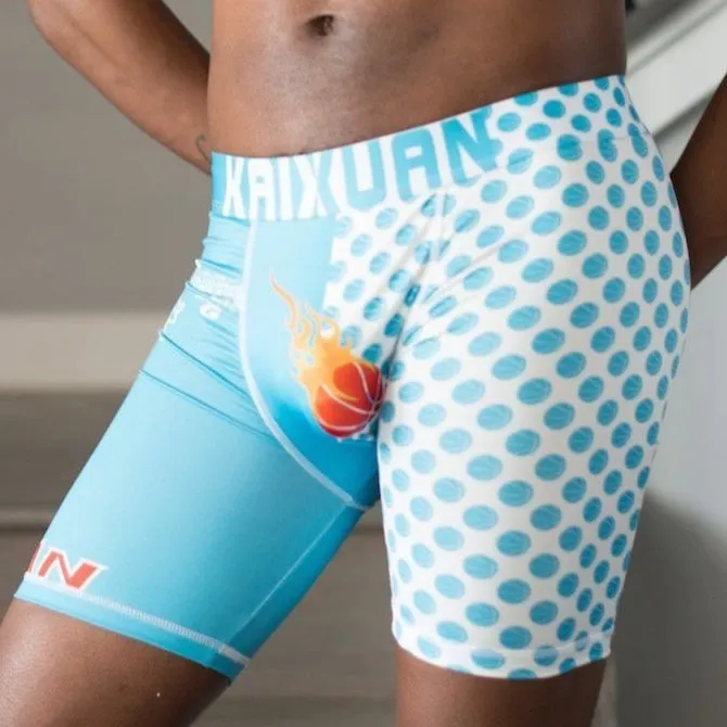 Blue Compression Shorts