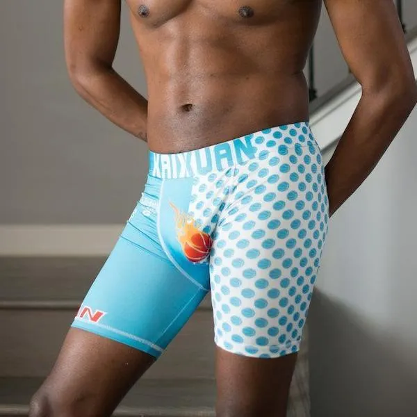 Blue Compression Shorts
