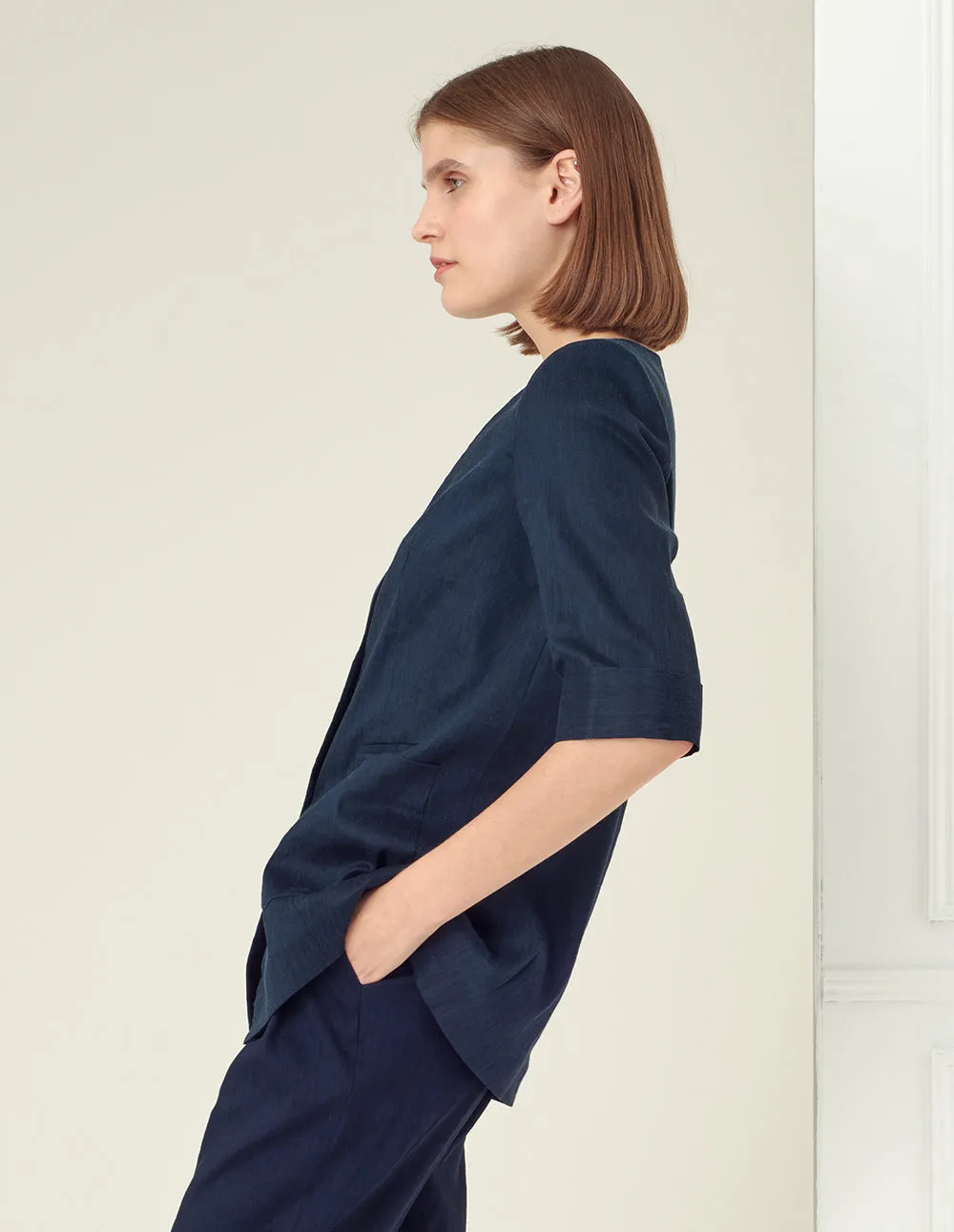 BORA AKSU Navy blue blazer