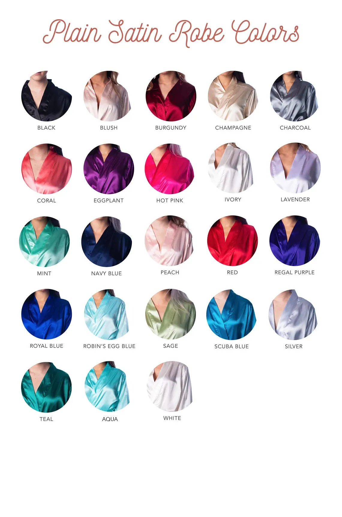 Bridal Templates - Custom Name Bridal Satin Robes
