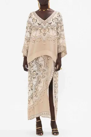 Camilla - Grotto Goddess Overlay Kaftan w/ Split Front