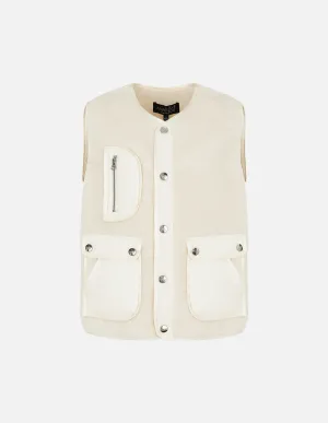 Couple Style Eco-Friendly Fur Patchwork Vest And Vest
