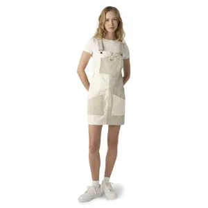 Dickies Women's Twill Colorblock Bib Dress - Cloud/Desert Color Block