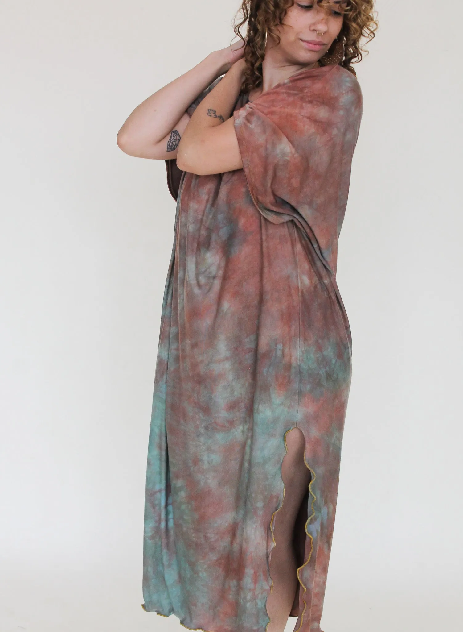 'Druzy Chrysocolla' Priestess Kaftan