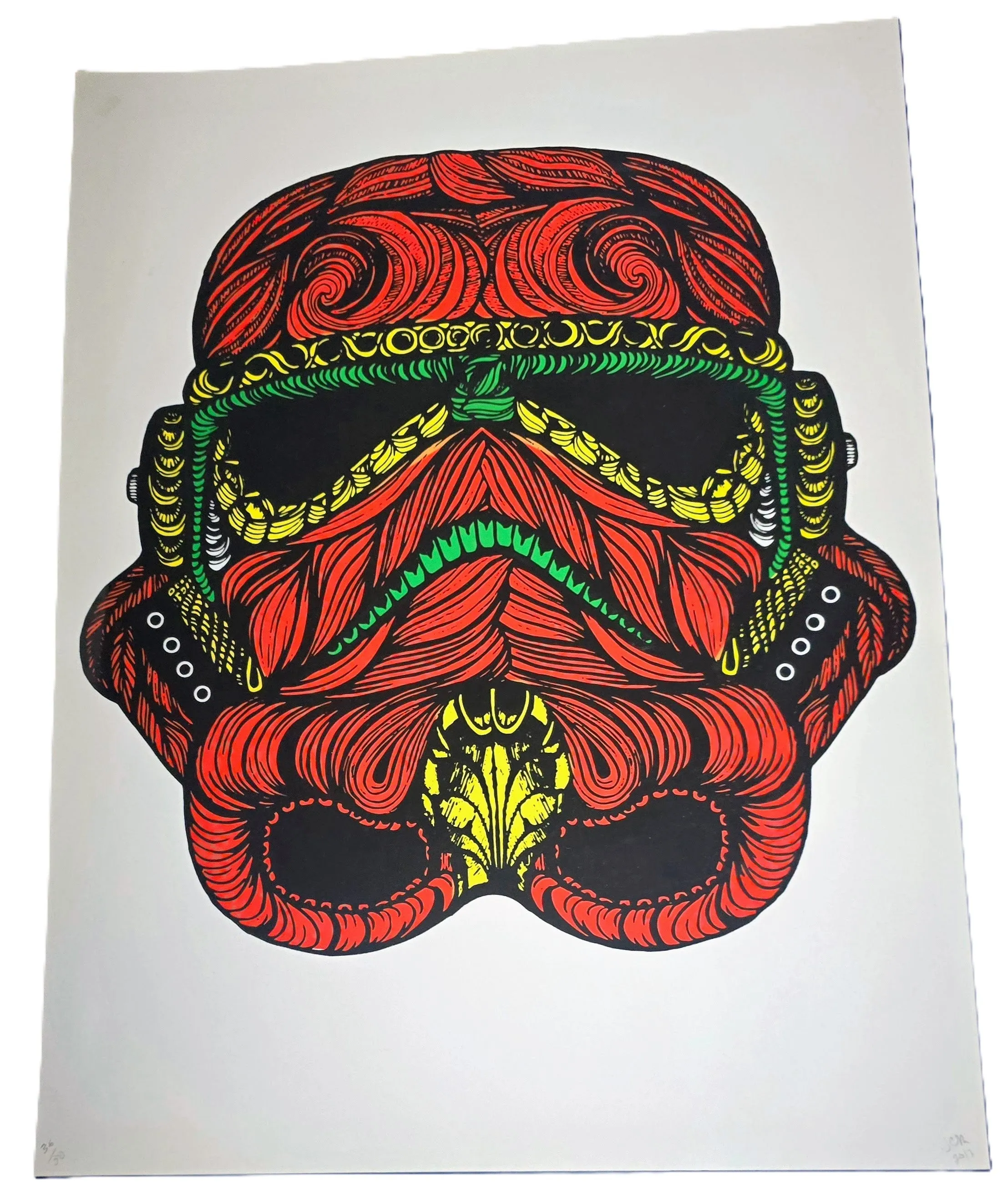 El Trooper Star Wars Silkscreen Print by JC Rivera