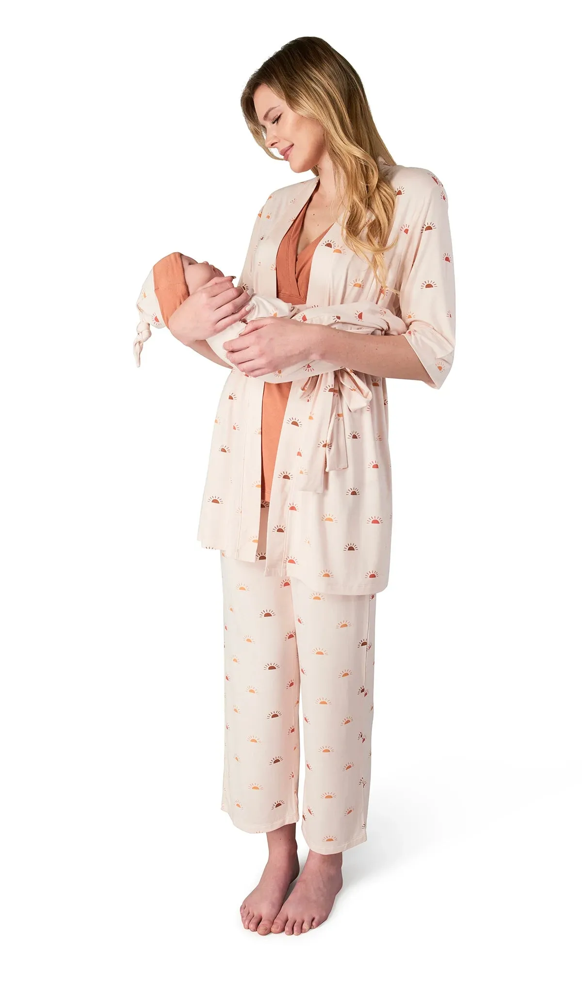 Everly Grey 3-Piece Analise PJ Pant Set / Sunrise
