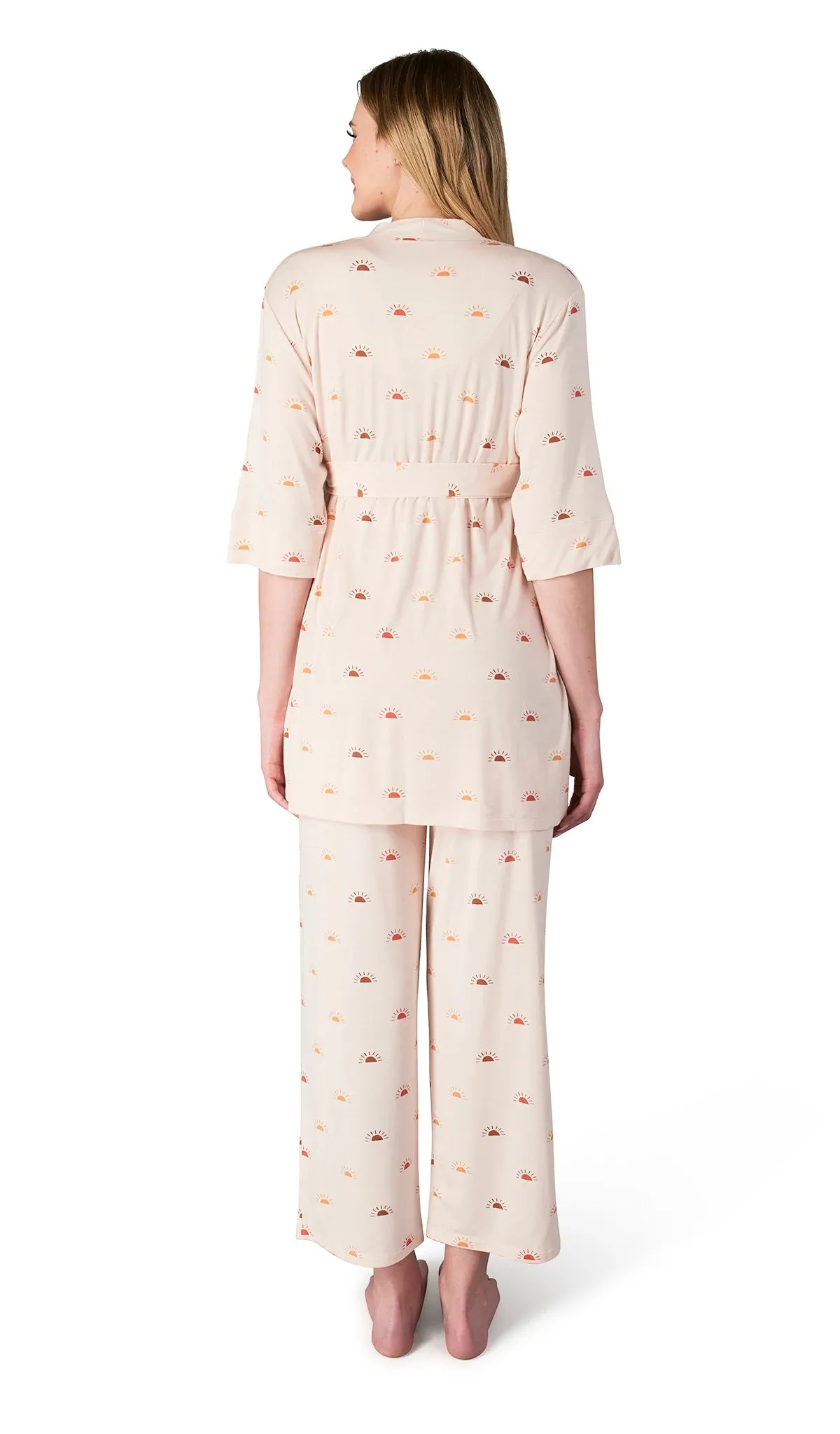 Everly Grey 3-Piece Analise PJ Pant Set / Sunrise