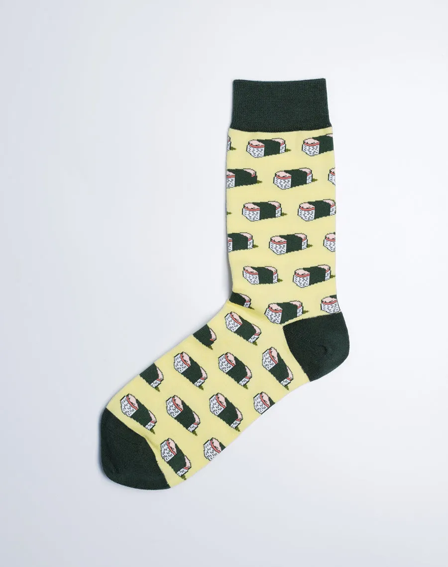 Family Spam Musubi Madness Matching Crew Socks | 3-Pair Bundle