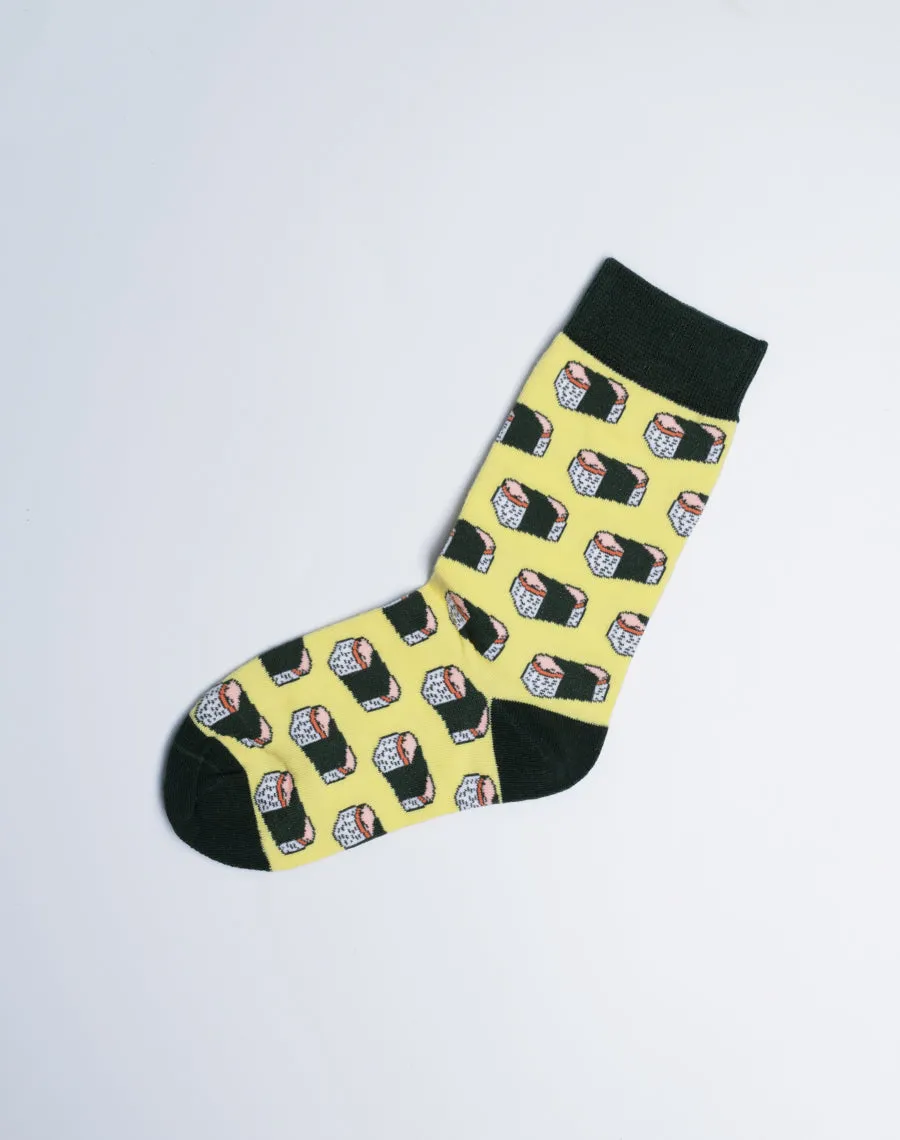 Family Spam Musubi Madness Matching Crew Socks | 3-Pair Bundle