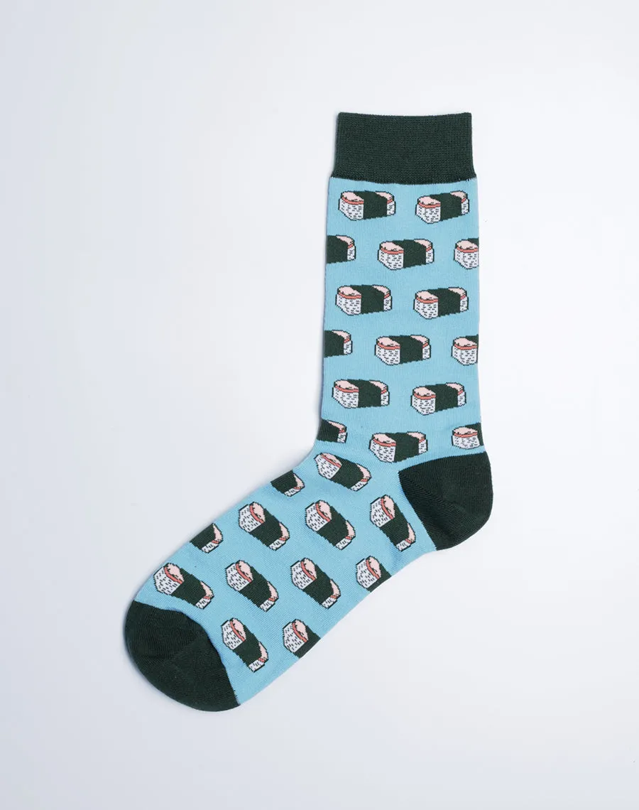 Family Spam Musubi Madness Matching Crew Socks | 3-Pair Bundle