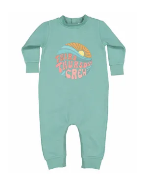 FINAL SALE Infant Third Thursday Romper- Teal