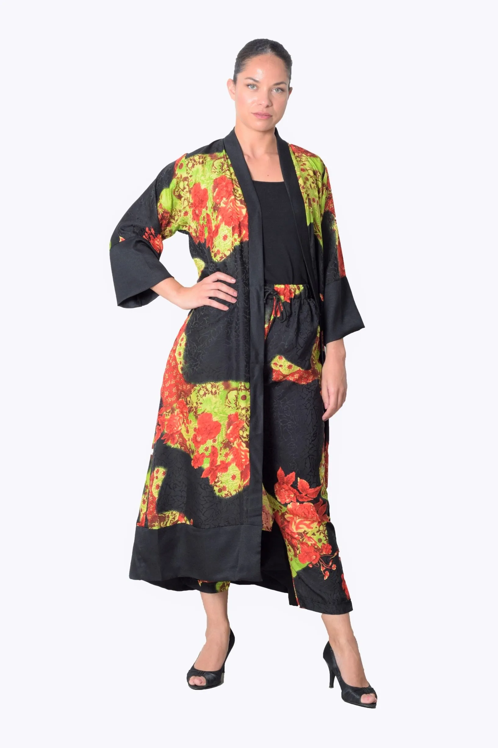 Fleur kimono robe
