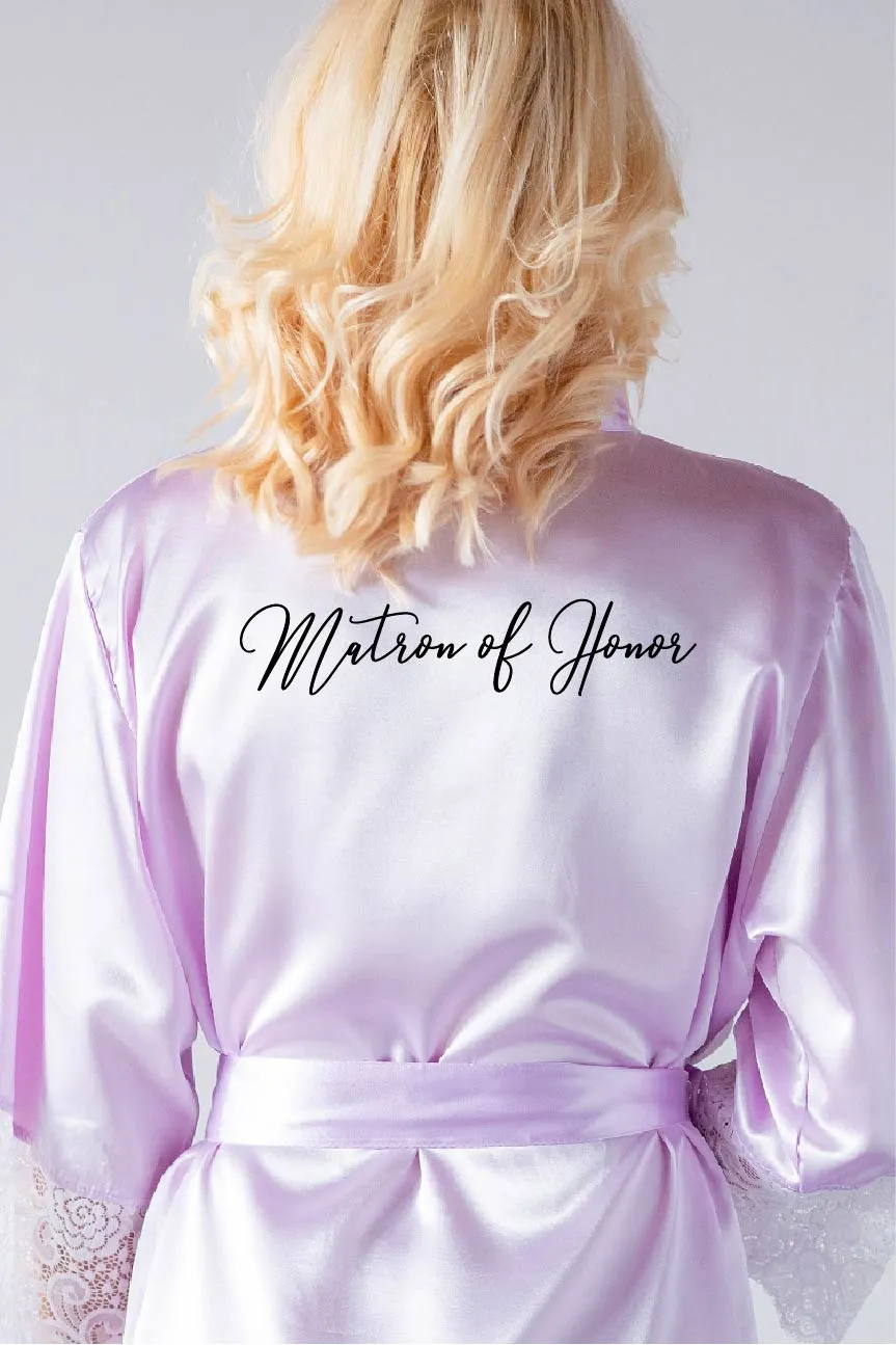 Handwritten Style - Matron of Honor Robe