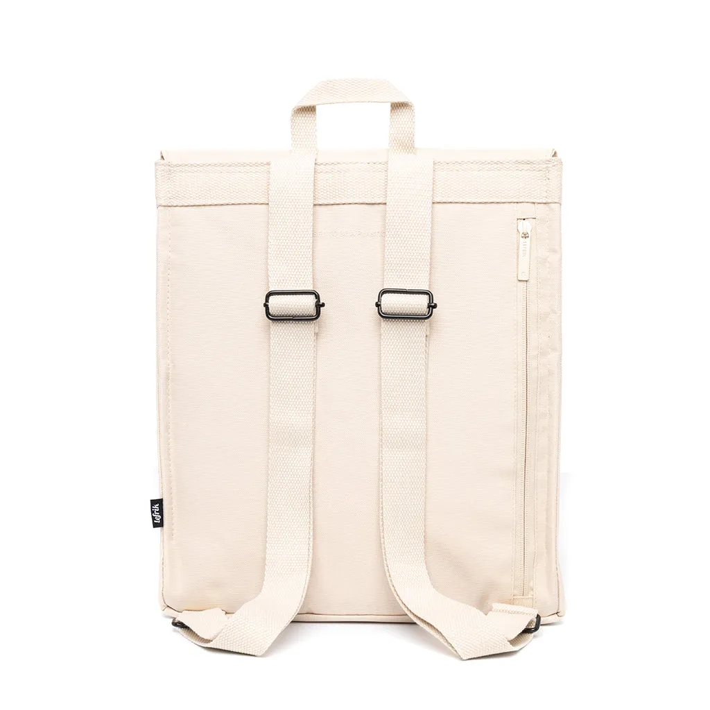 Handy Mini Backpack Stripes Ecru