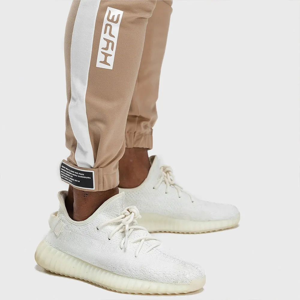 HYPE Joggers - Beige with White Panel