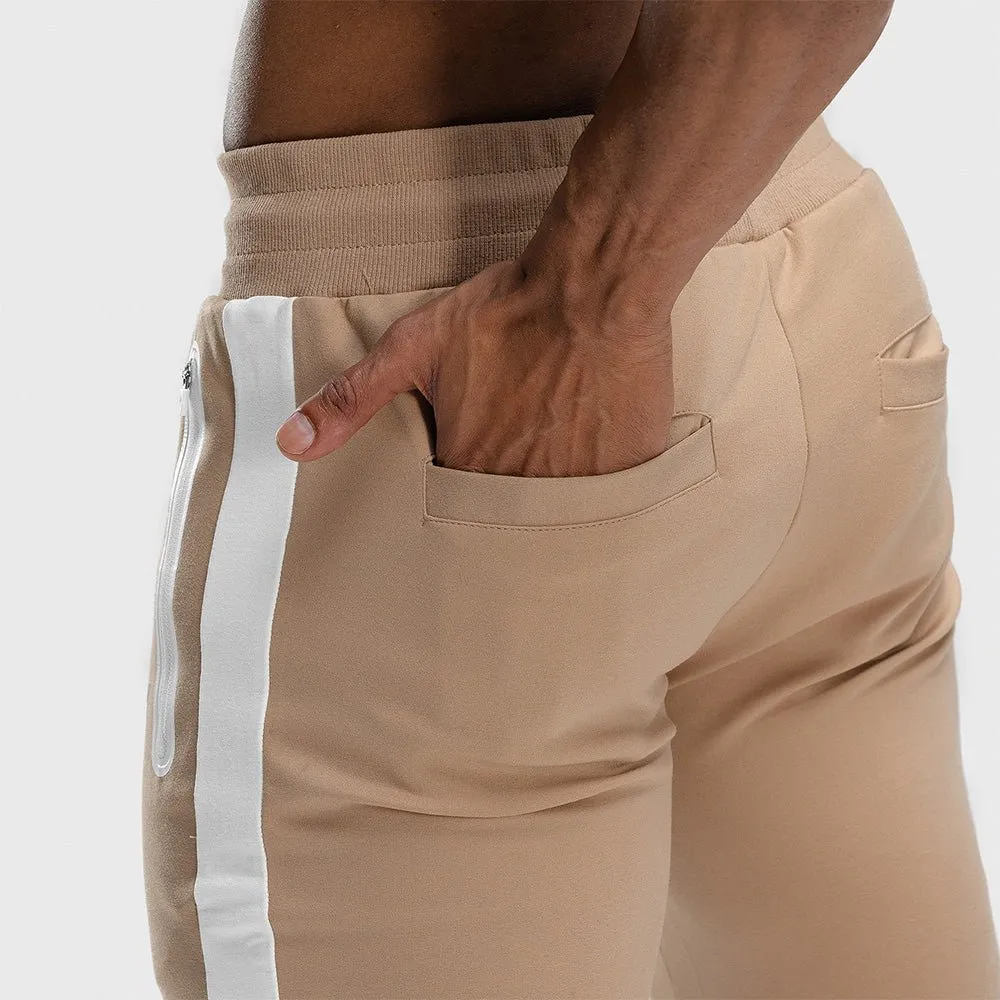 HYPE Joggers - Beige with White Panel