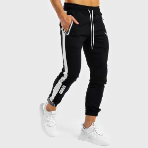 HYPE Joggers - Black with White Panel