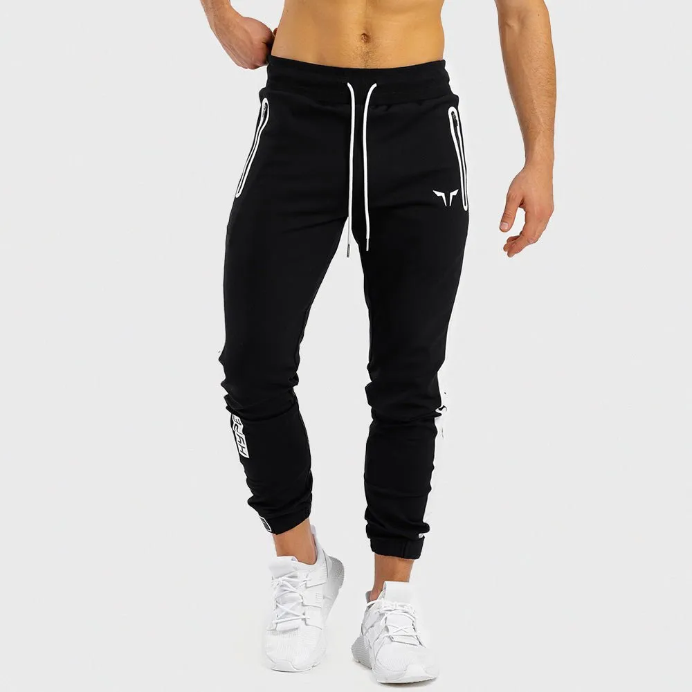 HYPE Joggers - Black with White Panel