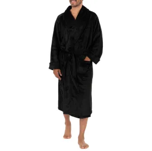 IZOD Mens Twill Stripe Comfort Soft Robe