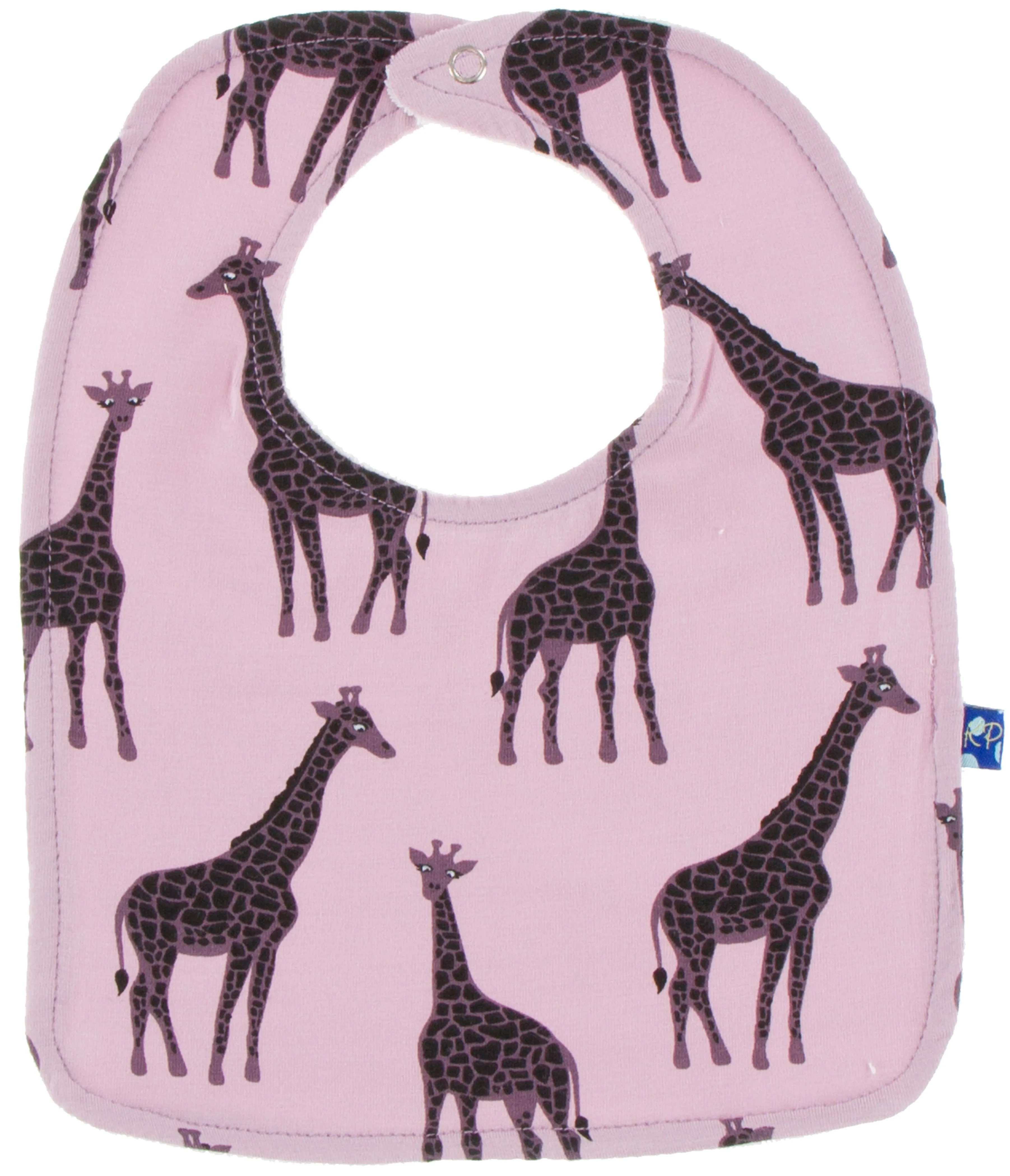 KicKee Pants Bib Set-Sweet Pea Giraffe/Fig Acacia/Elderberry Zebra Print