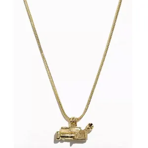 King Ice Urban Outfitters UO Camcorder Necklace Gold New