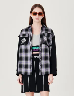 Lavender Purple Check Jacket