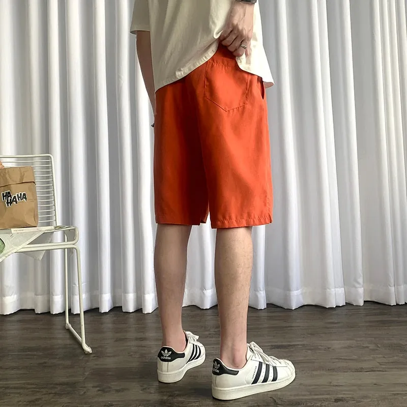 Men Thin Summer Basketball Shorts 2021 Mens Korean Fashions Streetwear Sweat Shorts Male Graphic Harajuku Joggers