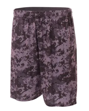 Men's 10-Inch Inseam Quick Dry Camo Basketball Performance Shorts