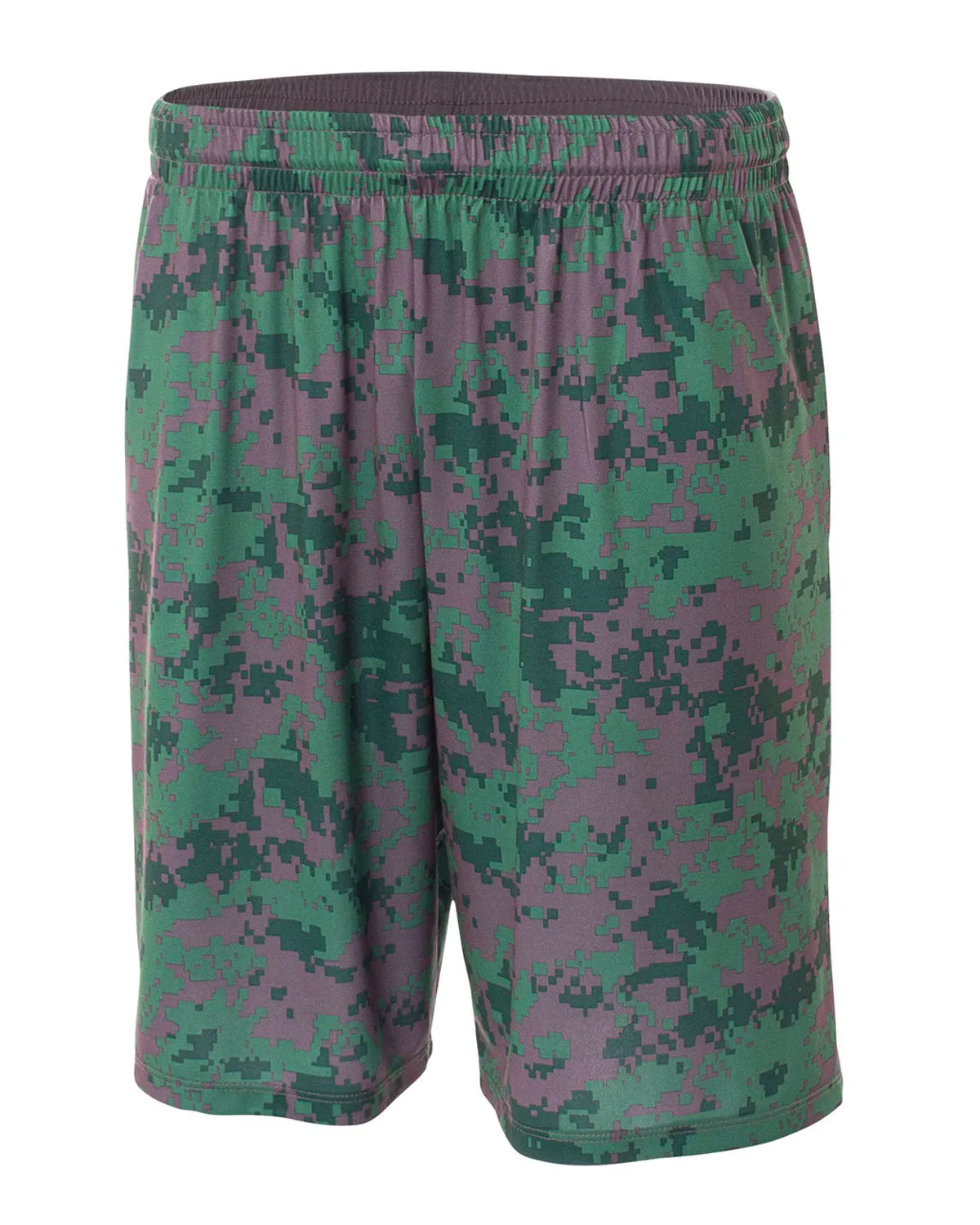 Men's 10-Inch Inseam Quick Dry Camo Basketball Performance Shorts