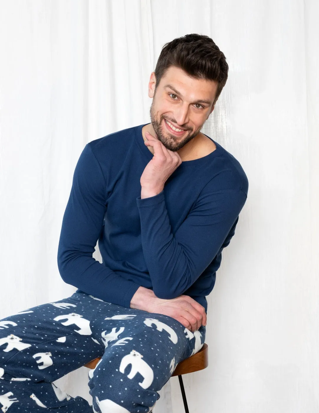 Mens Fleece Polar Bear Set