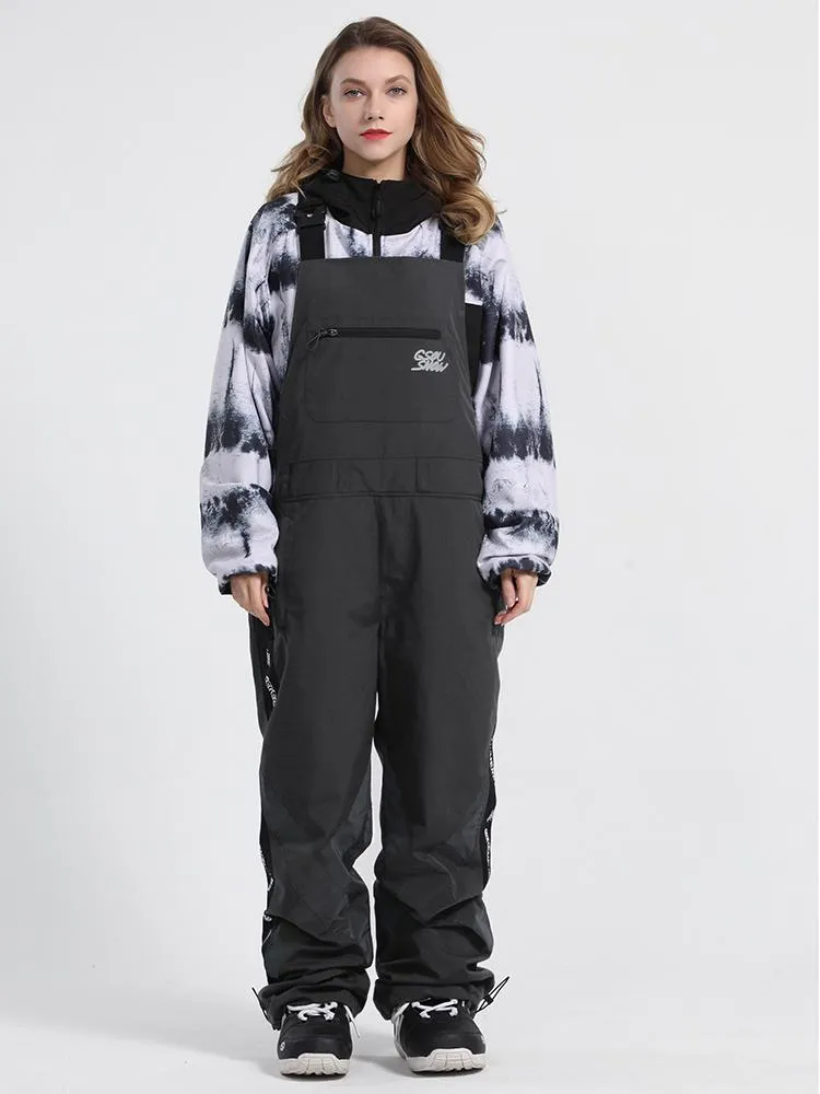 Men's Unisex Gsou Snow BioZone Glimmer Light Outdoor Snow Bibs