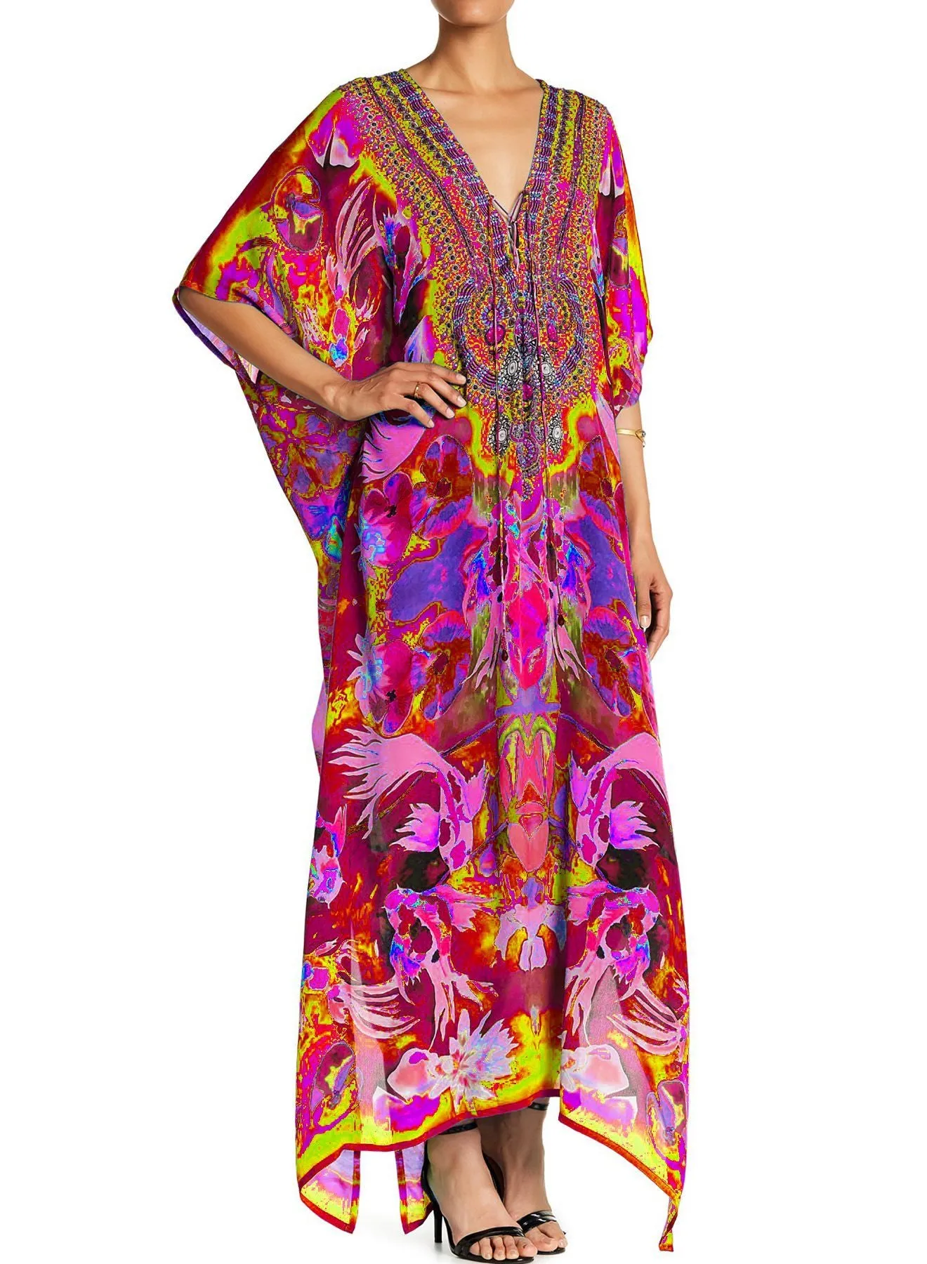 Multi Wear Long Kaftan Dress