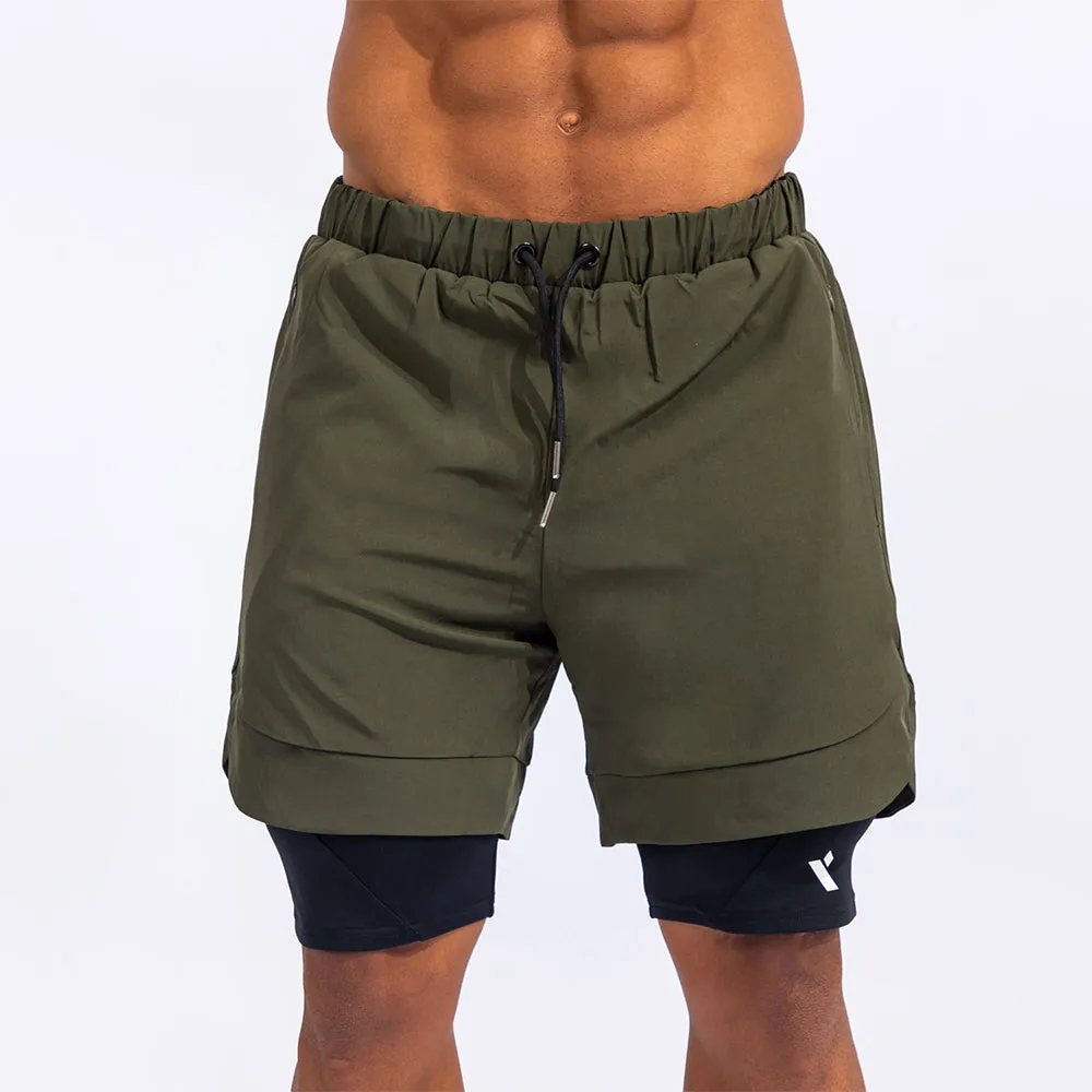 Quwati Men's Reps 2 in 1 Shorts