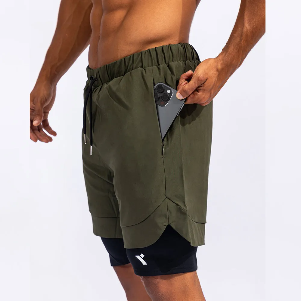 Quwati Men's Reps 2 in 1 Shorts