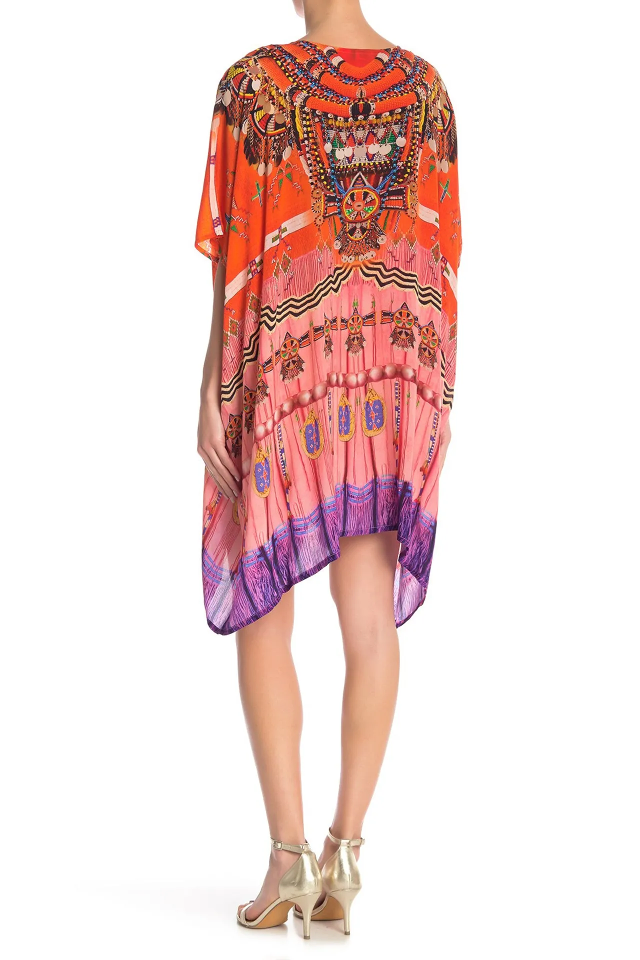 Red Short Luxury Caftan