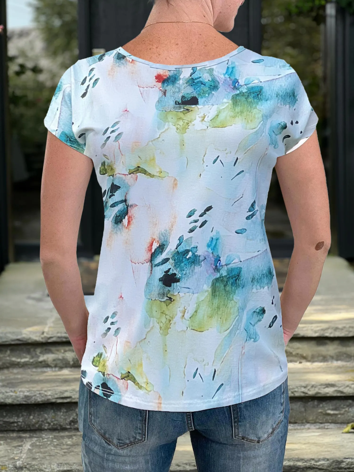 Rio reversible neckline dolman tee