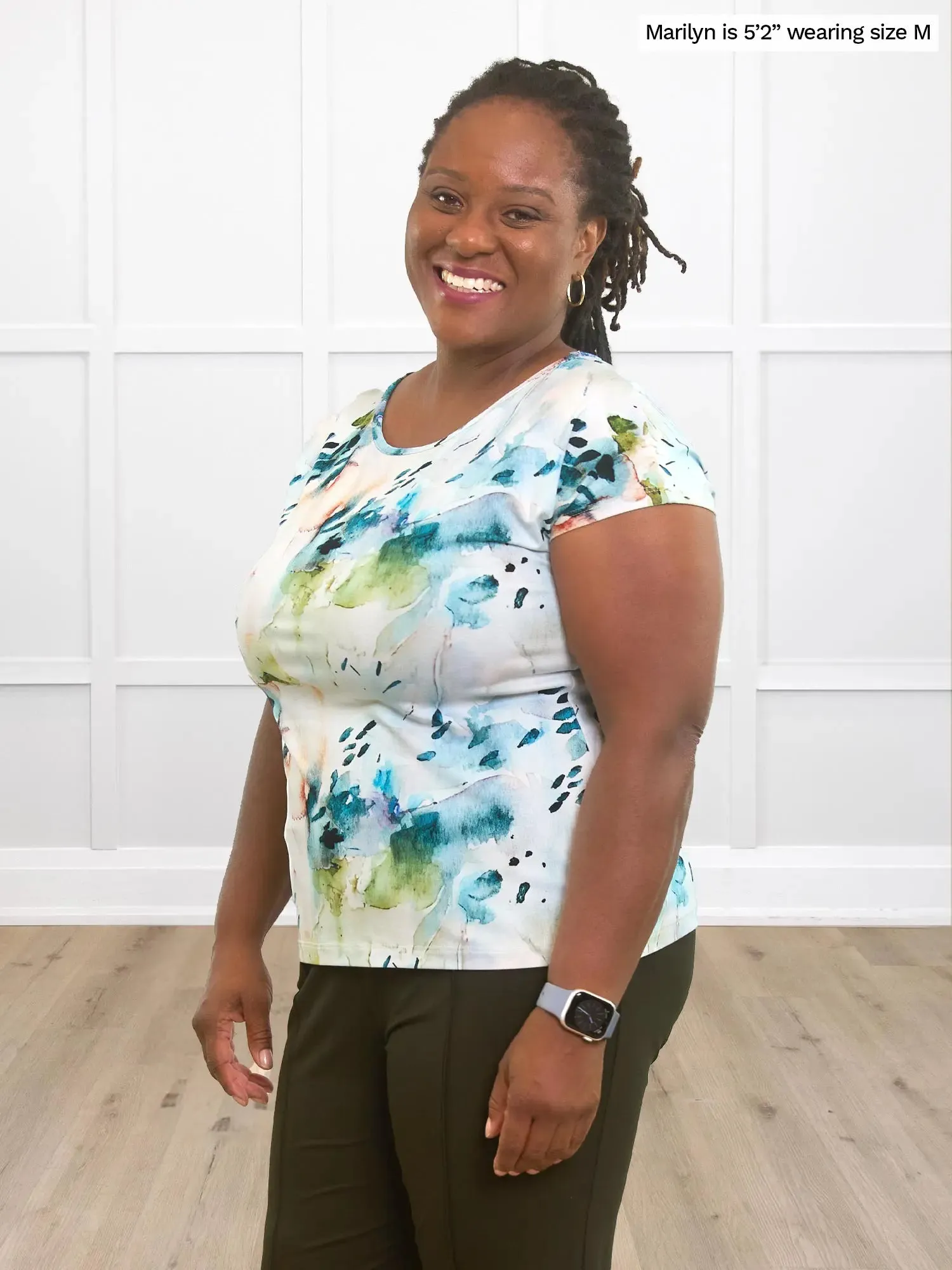 Rio reversible neckline dolman tee