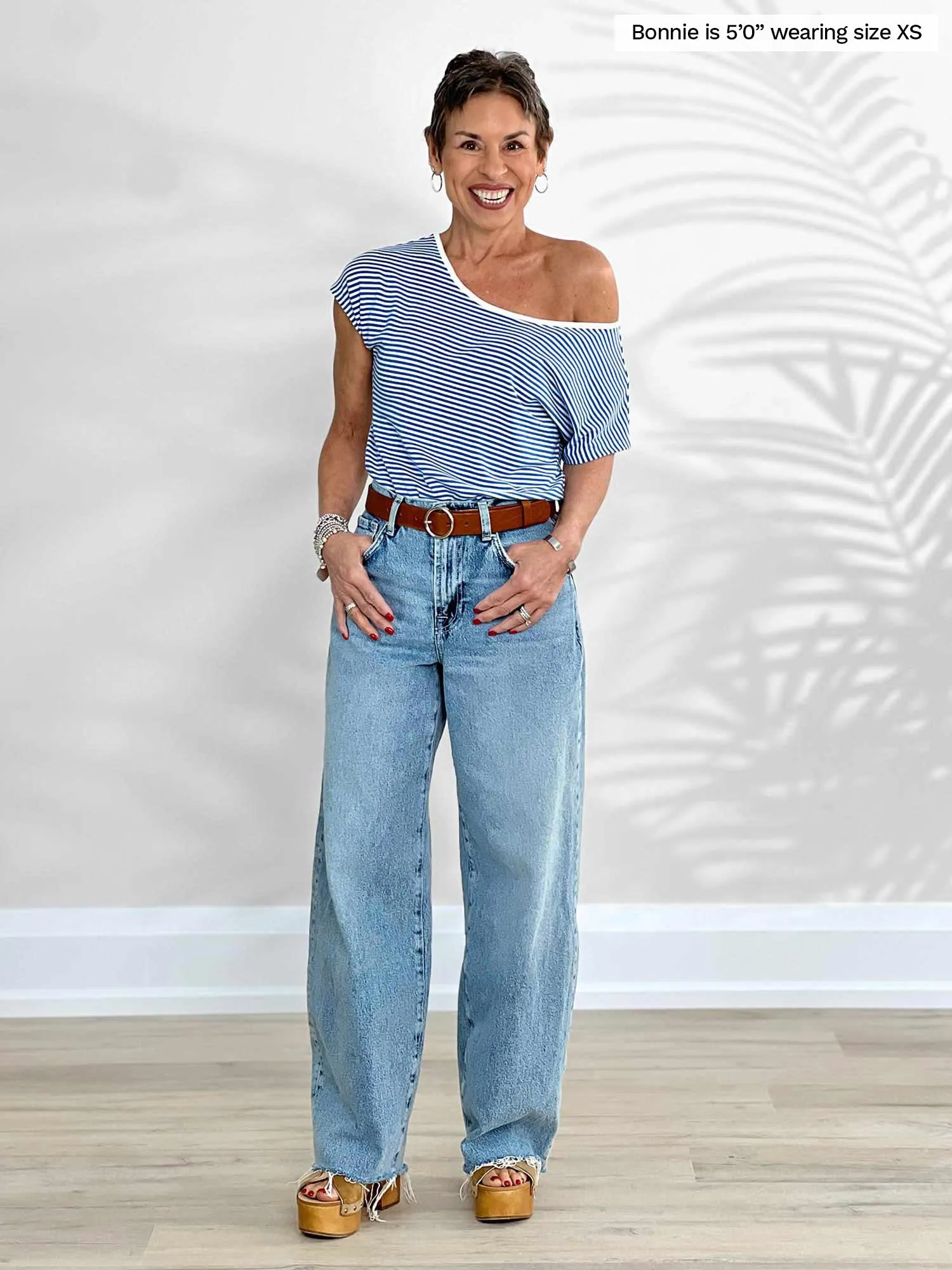 Rio reversible neckline dolman tee