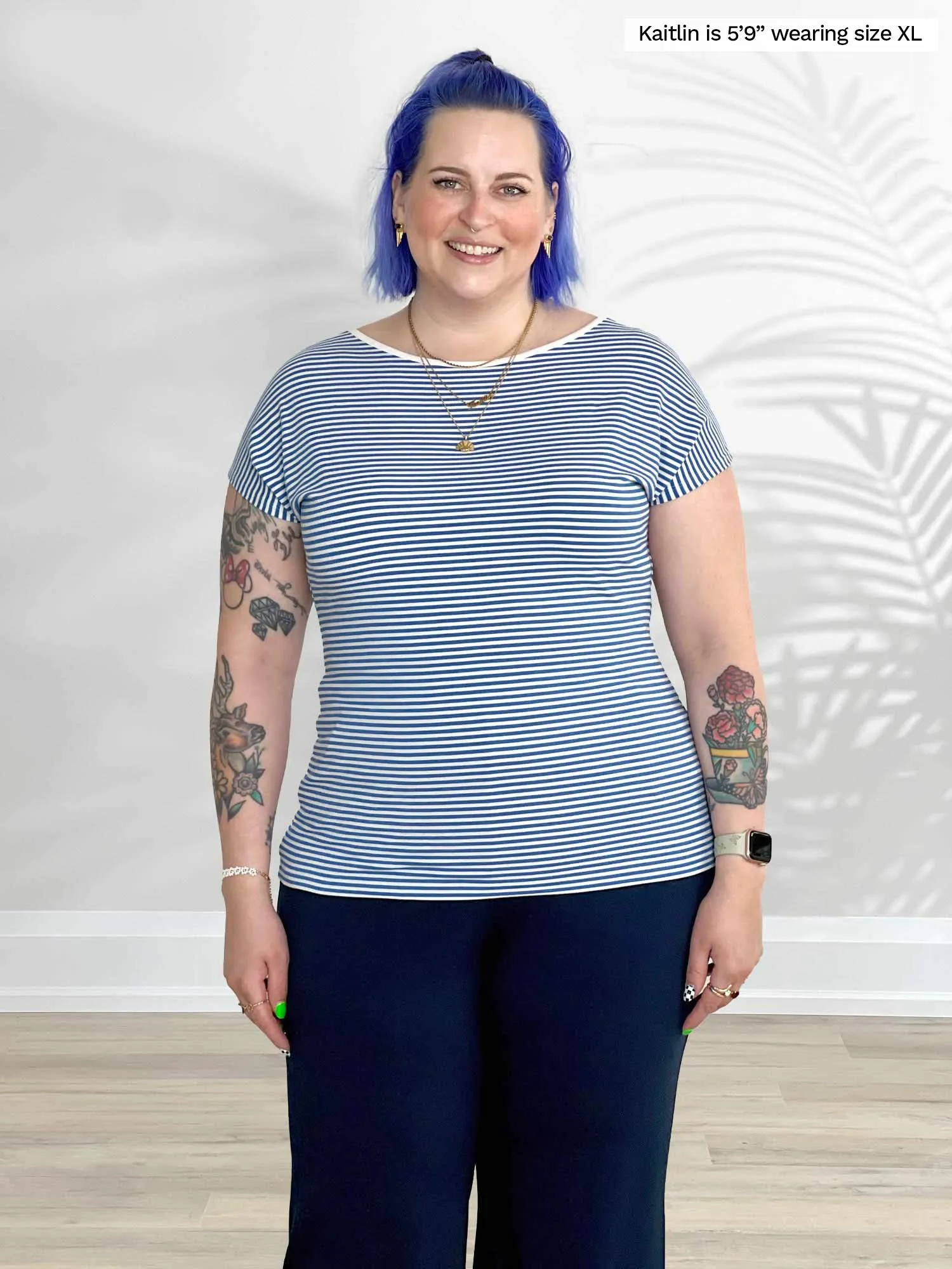 Rio reversible neckline dolman tee