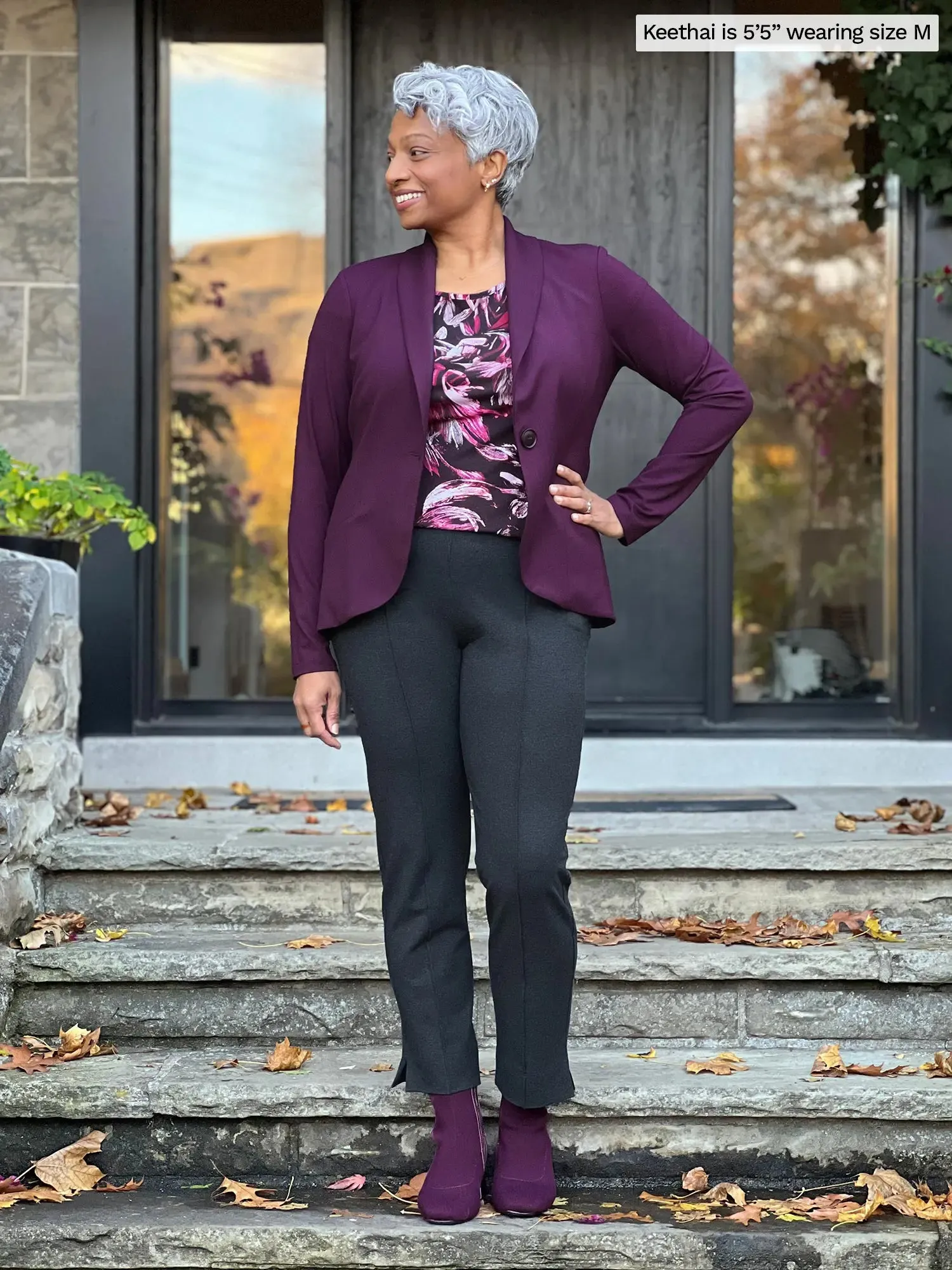 Rio reversible neckline dolman tee