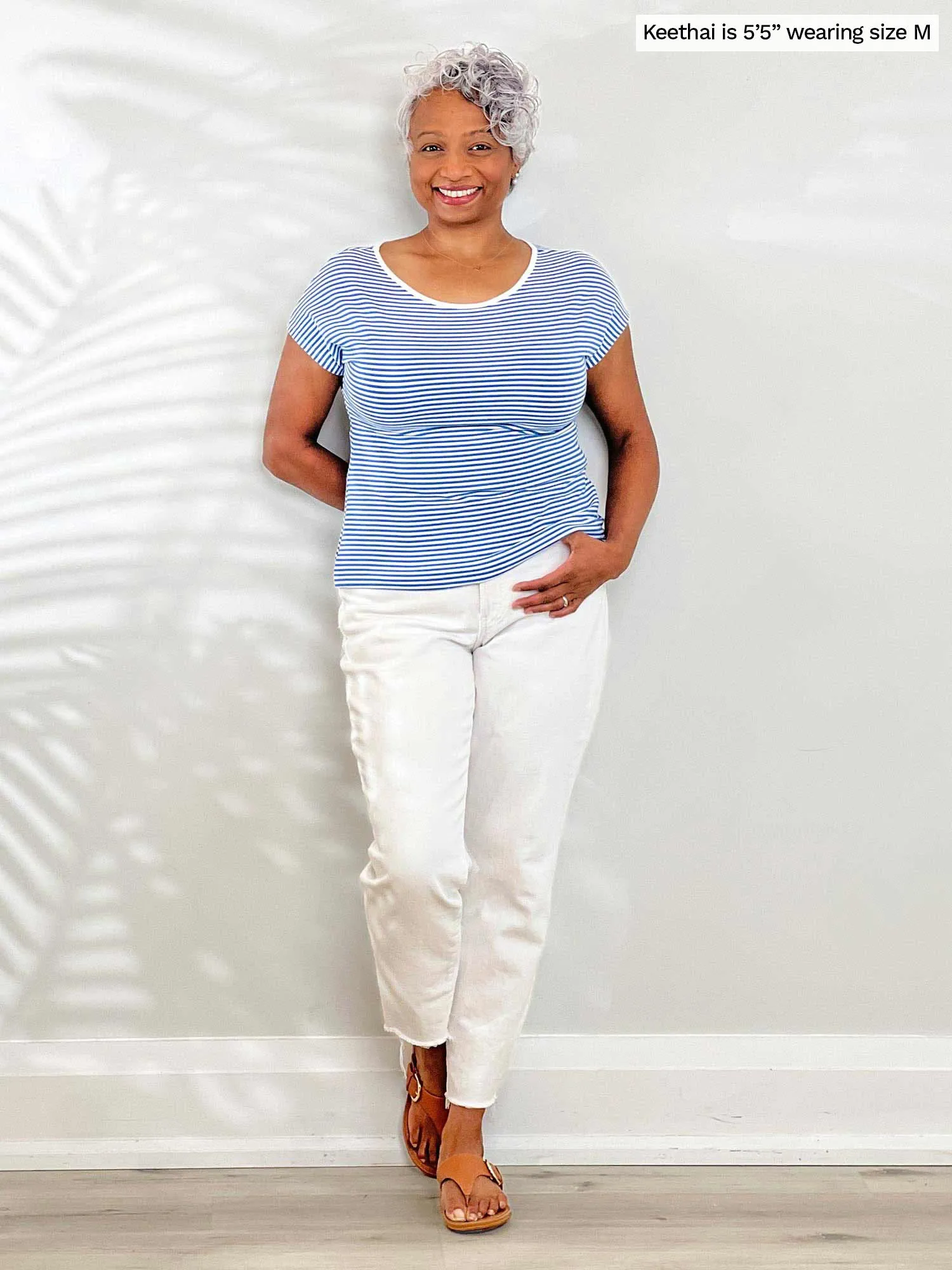 Rio reversible neckline dolman tee