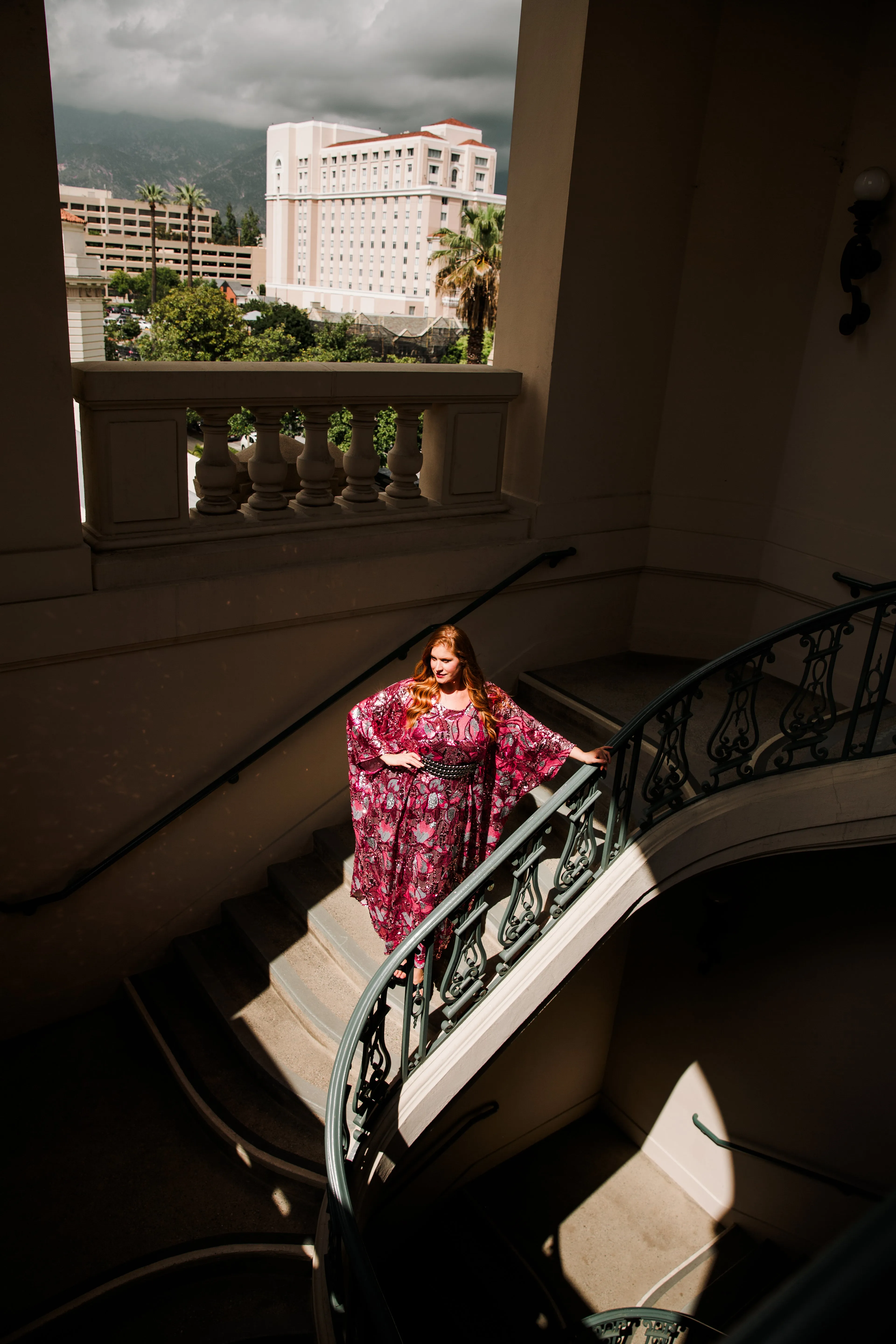 Runway Belted Kaftan in "Disco Bouquet"