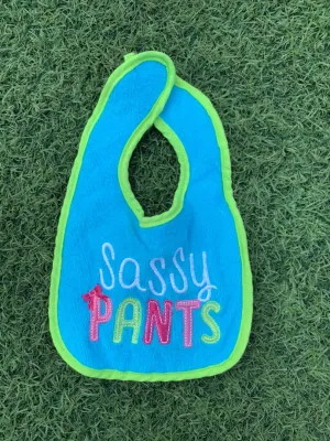 Sassy pants bib
