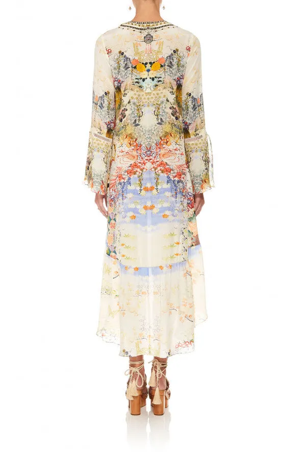 Short Dress W/ High Low Hem- Lady Labryinth